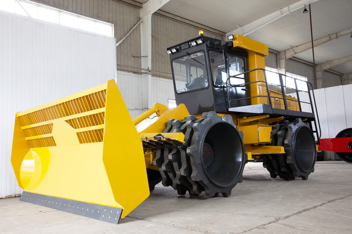 Compactador de aterro sanitário de 30 toneladas