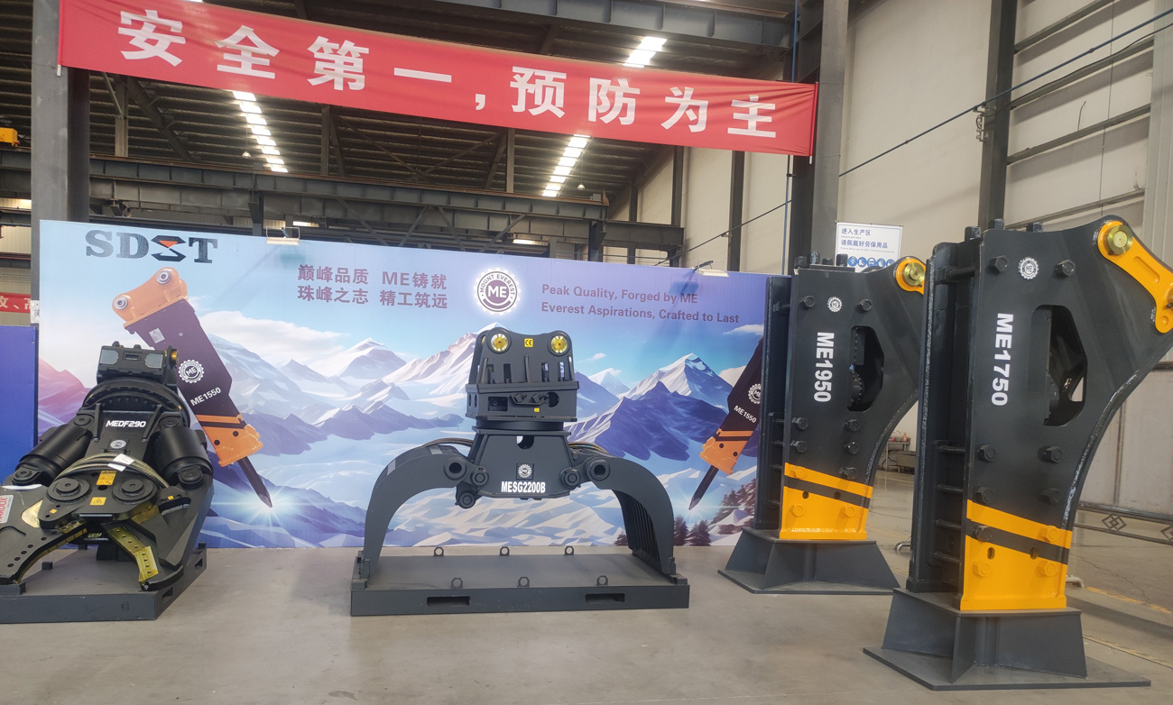 Garra de triagem e reciclagem para escavadora de 18 a 26 toneladas