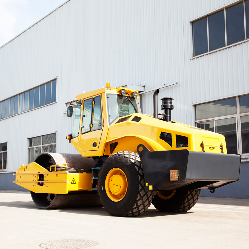 Rolo vibratório de tambor único de 16 toneladas